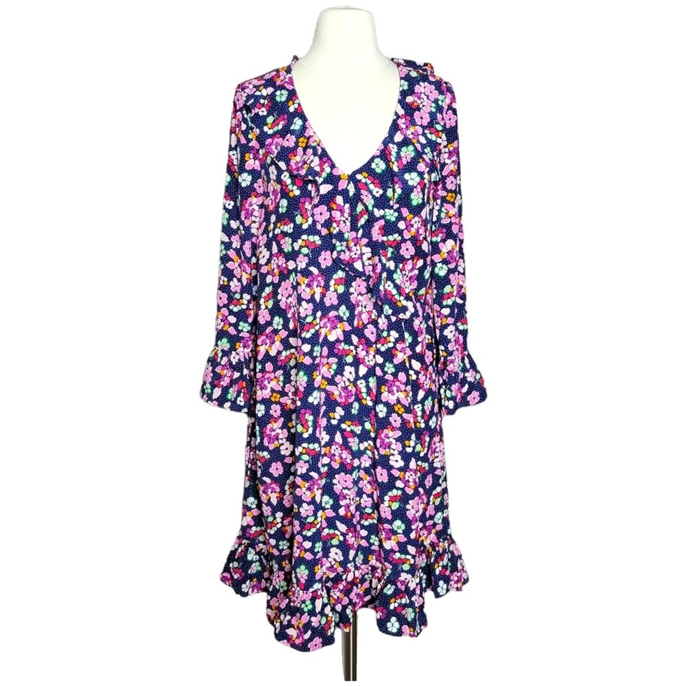 & Other Stories Floral Ruffle Shift Dress Size 2